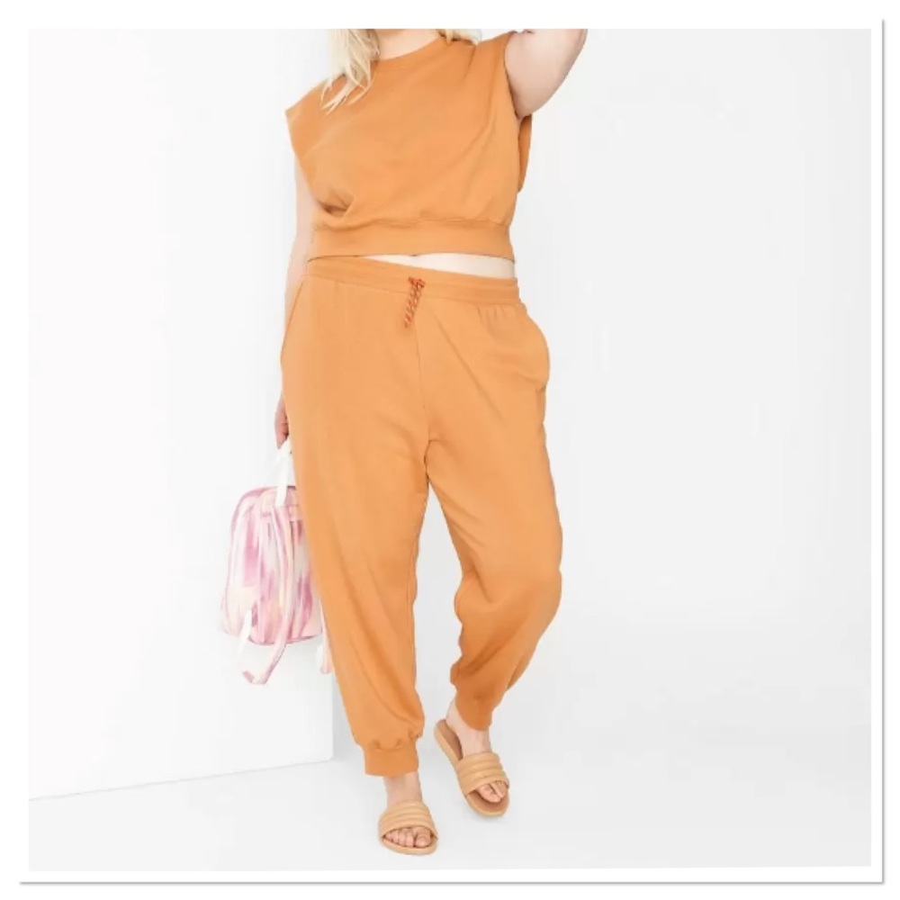 Women’s Plus Size High Rise Jogger Sweatpants Wild Fable